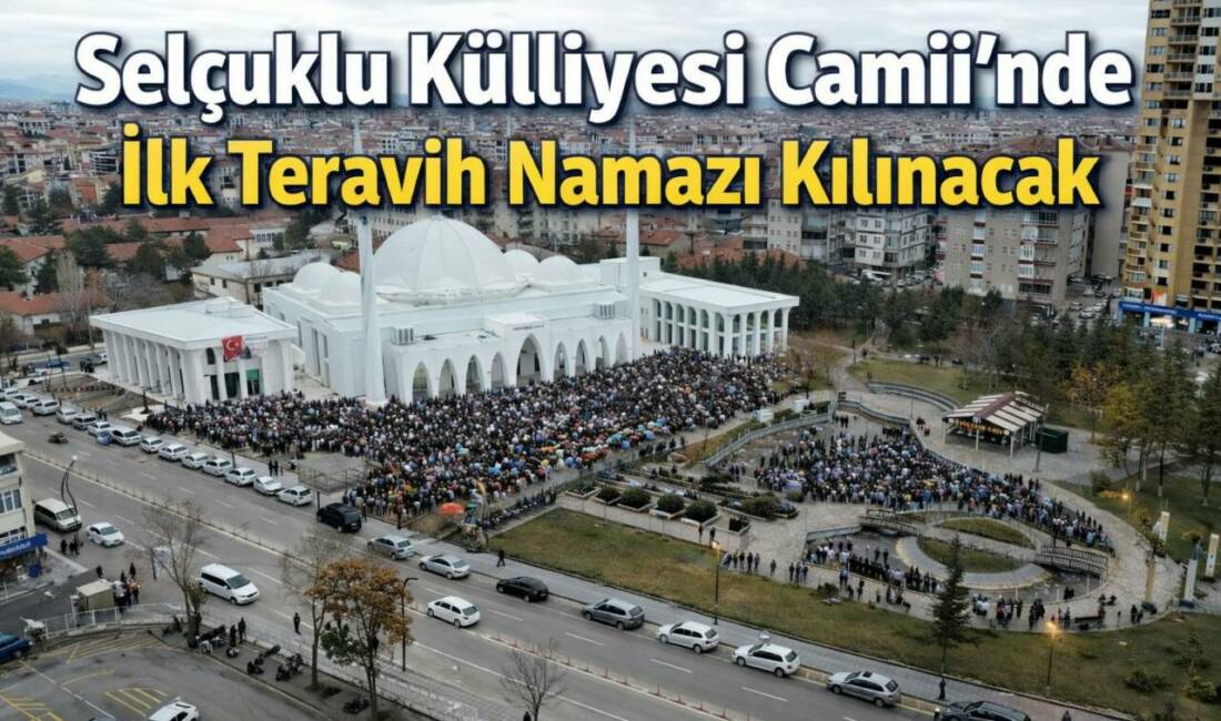 Aksaray Belediyesi tarafından yapılan Selçuklu Külliyesi Cami’nde bu Ramazan ayında