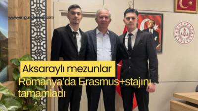 Şehit Yavuz Çoban MTAL mezunları Adem Turgut ve Alihan Kılıç,