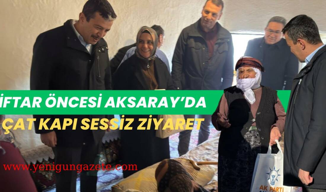 Aksaray’da AK Parti teşkilatı, Ramazan-ı Şerif kapsamında Bayrambaba Mahallesi’nde iftar