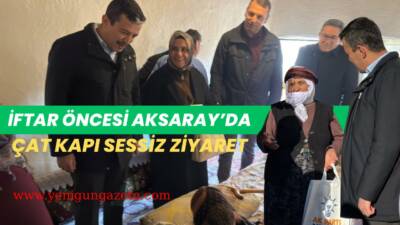 Aksaray’da AK Parti teşkilatı, Ramazan-ı Şerif kapsamında Bayrambaba Mahallesi’nde iftar