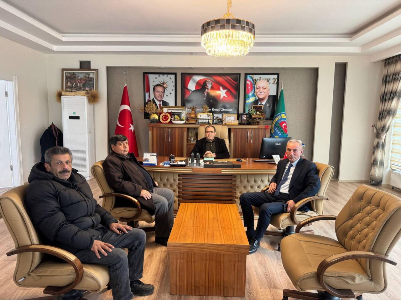 Taşpınar Belediye Başkanı İsmail Yılmaz, Aksaray Ziraat Odası Başkanı Emin