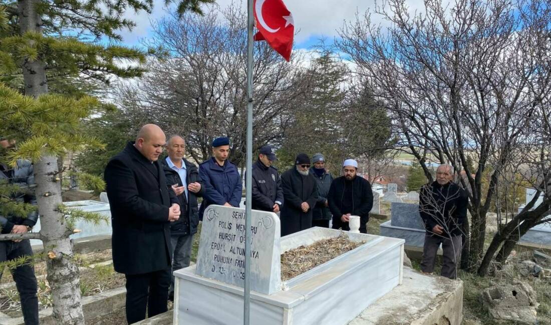 Ağaçören’e bağlı Güzelöz Köyü’nde, şehit Polis Memuru Erdal Altunkaya şehadetinin