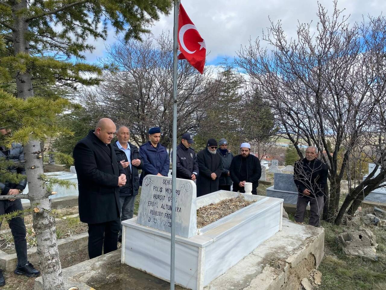 Ağaçören’e bağlı Güzelöz Köyü’nde, şehit Polis Memuru Erdal Altunkaya şehadetinin