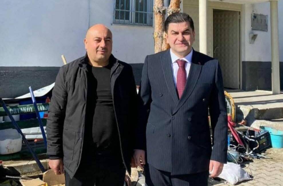 Ortaköy’de Madeni ve Marangozlar Odası Başkanı Yılmaz Eğritaş’a ziyaret gerçekleştirildi.