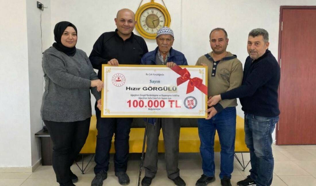 Aksaray’ın Ağaçören ilçesinde Vefa Konutları Projesi’ne yapılan 100 bin TL’lik