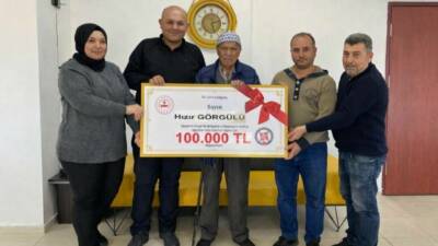 Aksaray’ın Ağaçören ilçesinde Vefa Konutları Projesi’ne yapılan 100 bin TL’lik
