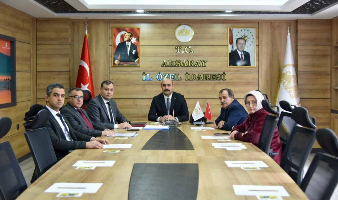 Aksaray İl Özel İdaresi İl Encümen Toplantısı, Vali Yardımcısı ve