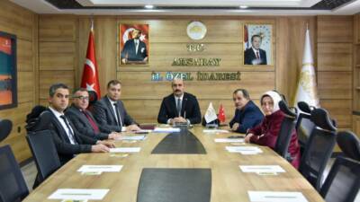 Aksaray İl Özel İdaresi İl Encümen Toplantısı, Vali Yardımcısı ve