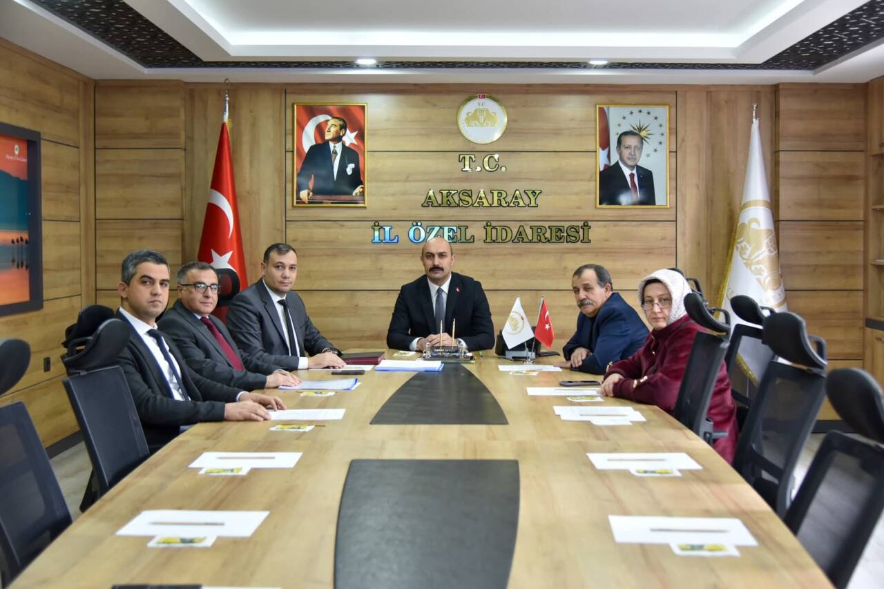 Aksaray İl Özel İdaresi İl Encümen Toplantısı, Vali Yardımcısı ve