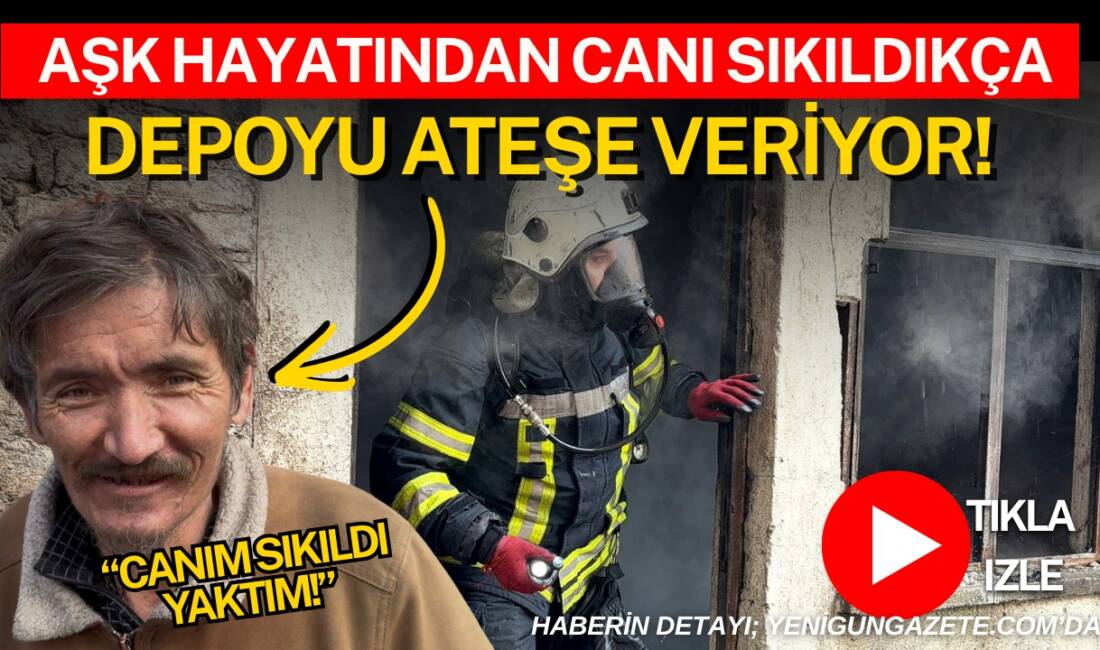 Aksaray Hacıhasanlı Mahallesi Kemal Baba Sokak’ta bir kişi, üç katlı