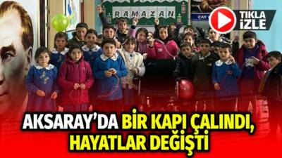 Ramazan ayında gerçekleştirilen anlamlı bir ziyaret, Aksaray’ın bir köyünde engelli