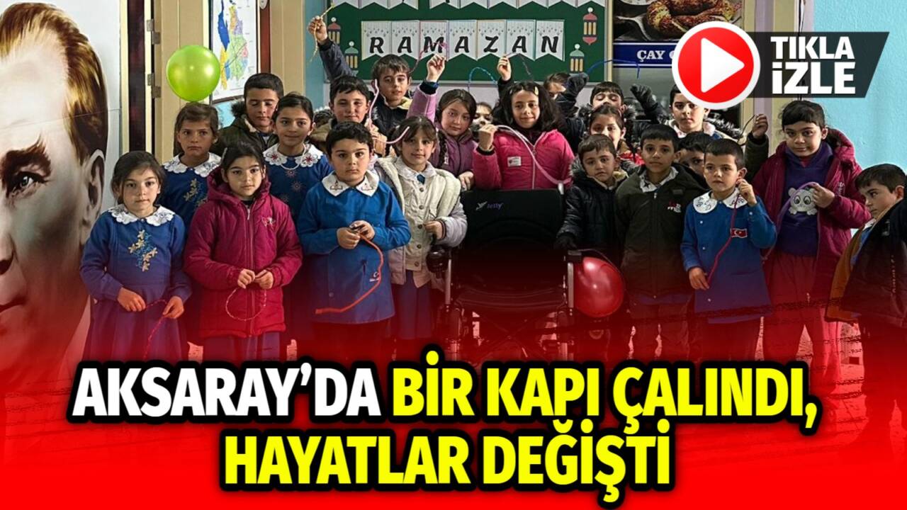 Ramazan ayında gerçekleştirilen anlamlı bir ziyaret, Aksaray’ın bir köyünde engelli