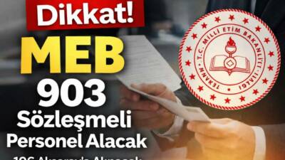 Millî Eğitim Akademisi merkezlerine 903 sözleşmeli personel alınacak; KPSS şartı,