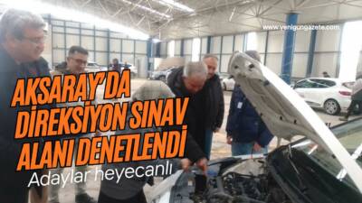 Millî Eğitim Müdürü Metin Alpaslan, sürücü adaylarının direksiyon sınavlarını yerinde