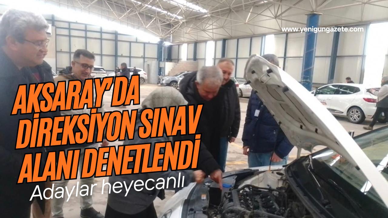 Millî Eğitim Müdürü Metin Alpaslan, sürücü adaylarının direksiyon sınavlarını yerinde
