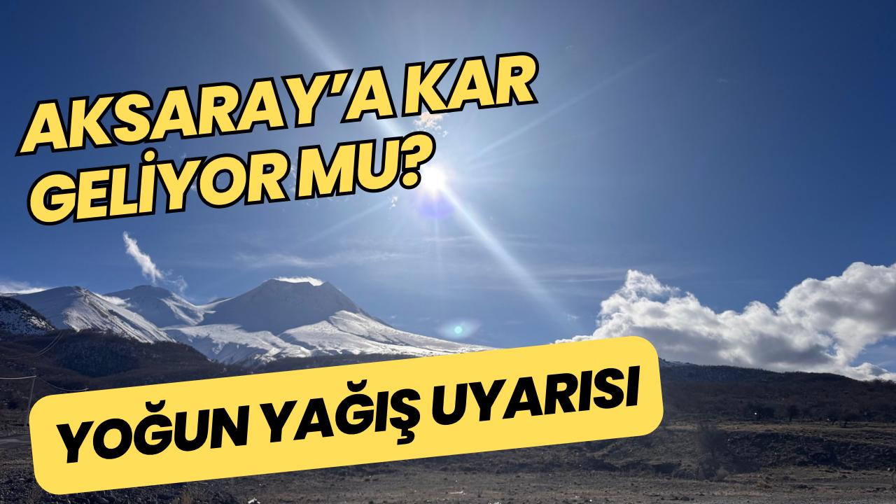 Aksaray ve ilçelerinde hava parçalı ve çok bulutlu olacak; yüksek