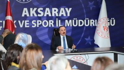 Aksaray Gençlik ve Spor İl Müdürü Aslan Yıldız başkanlığında, ilçe