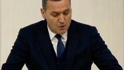 Turan Yaldır, Meclis’te yaptığı konuşmada bölgesel gelişmeler üzerinden “iç tehdit”