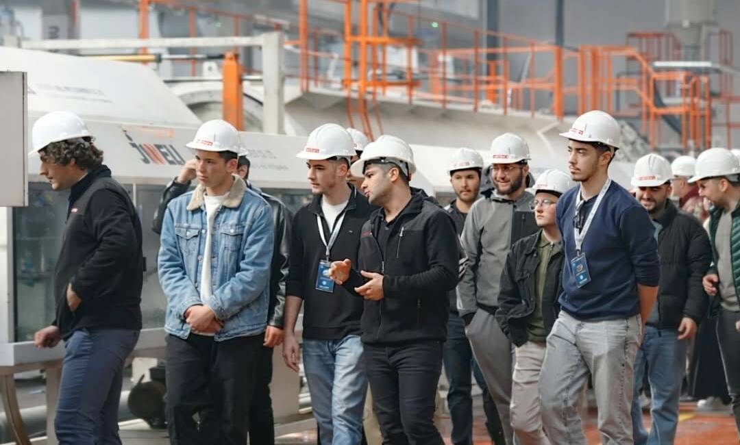 Makine topluluğu öğrencileri, Kuzeyboru fabrikasında üretim süreçlerini yakından gördü; yetkililerden