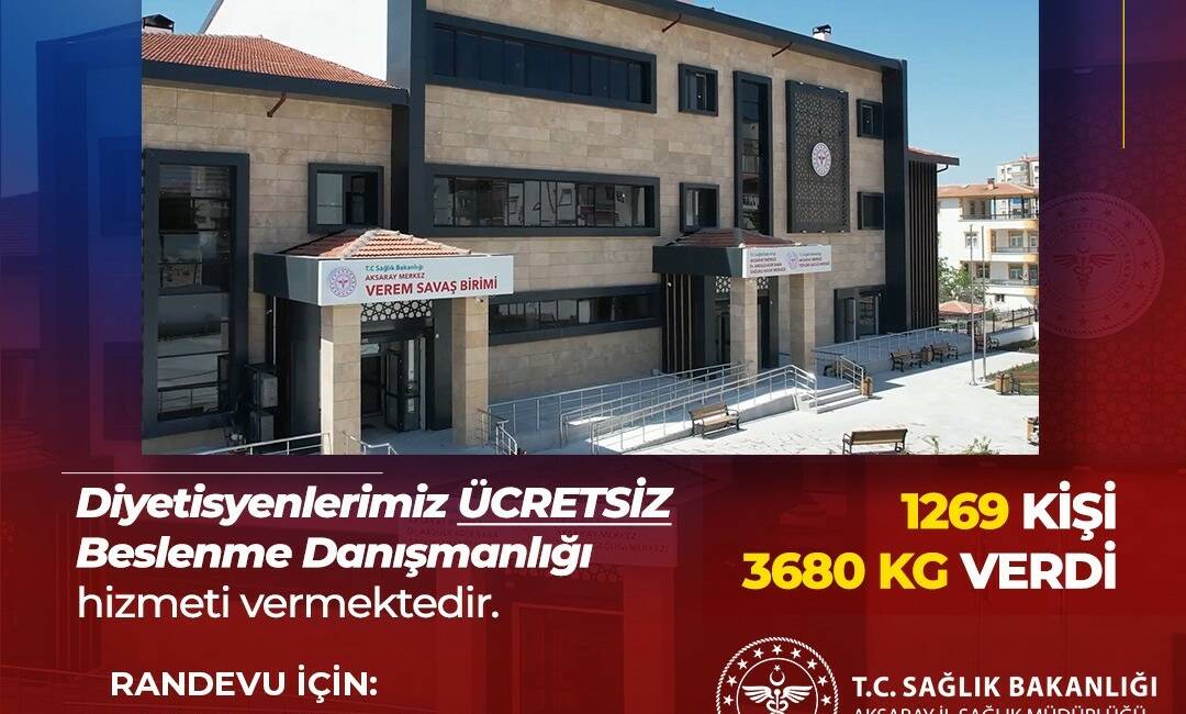 Aksaray İl Sağlık Müdürlüğü’ne bağlı Sağlıklı Hayat Merkezi’nde diyetisyen eşliğinde