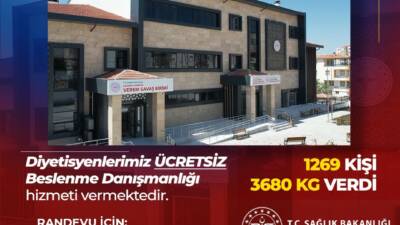 Aksaray İl Sağlık Müdürlüğü’ne bağlı Sağlıklı Hayat Merkezi’nde diyetisyen eşliğinde