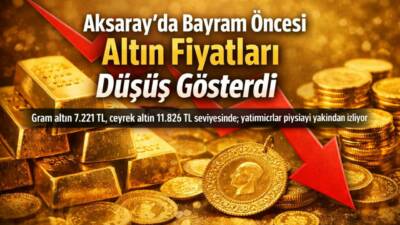 Gram altın 7.221,82 TL’ye, çeyrek altın 11.826 TL’ye yükselirken, altın/gümüş