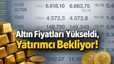 Güncel verilere göre altın fiyatlarında sınırlı yükseliş görülürken, piyasalardaki belirsizlik