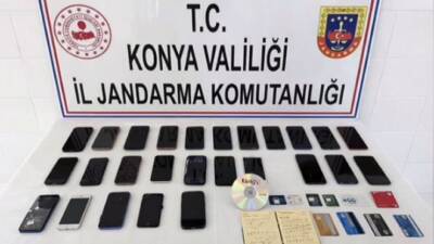 Konya merkezli düzenlenen dolandırıcılık operasyonunda gözaltına alınan 22 zanlıdan 16'sı