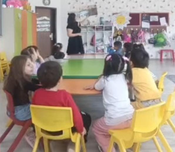 Ağaçören’de Şehit İsmail Yüksel Anaokulu’nda düzenlenen Orman Haftası etkinlikleri, öğrencilerin