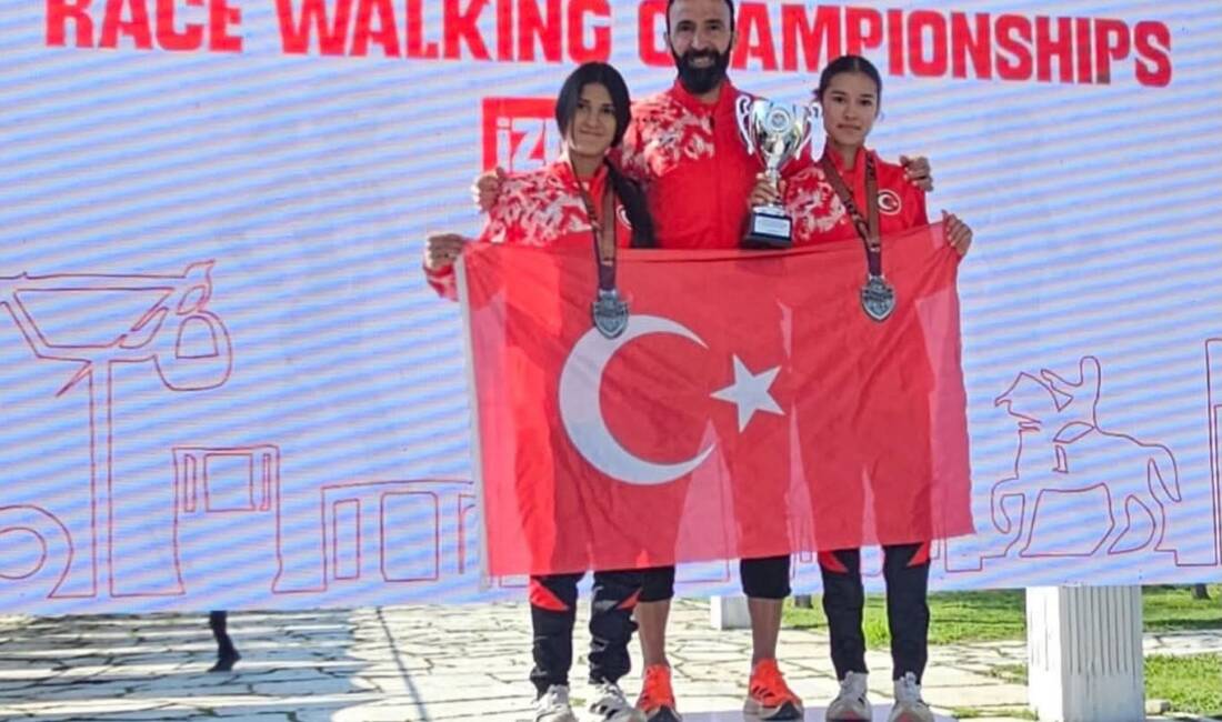 İzmir’de düzenlenen Balkan Atletizm Şampiyonası’nda Aksaraylı sporcu Güler Tekbaş, U18