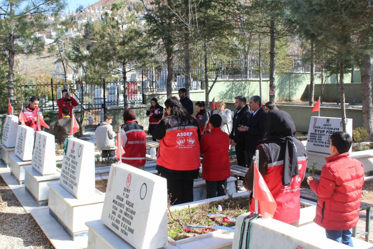Aile ve Sosyal Hizmetler Bakanlığı koordinasyonunda Türkiye genelinde başlatılan şehit
