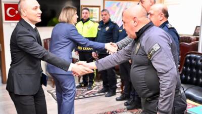 Aksaray İl Emniyet Müdürlüğü’nde Ramazan Bayramı kapsamında düzenlenen buluşmada Emniyet