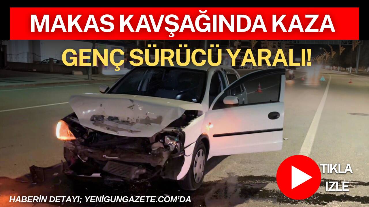 Aksaray Hacılar Harmanı mahallesinde iki otomobilin çarpışması sonucu 20 yaşındaki