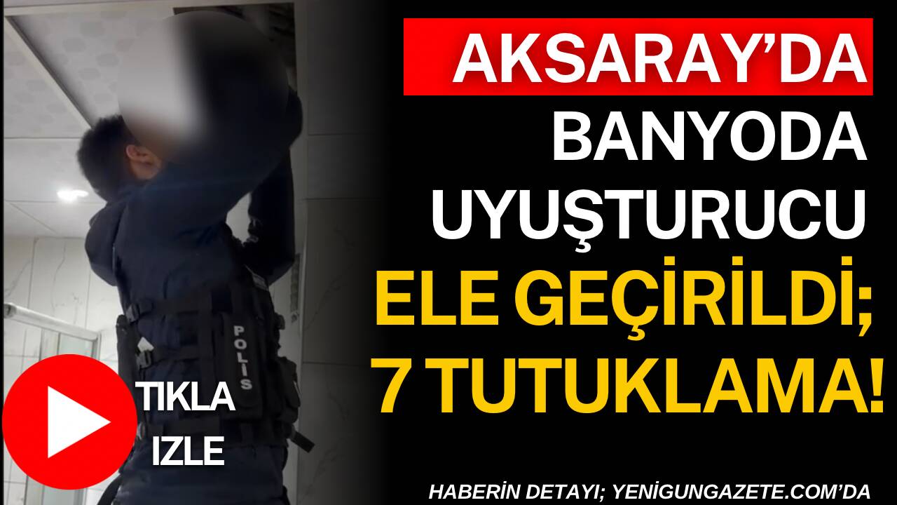 Aksaray’da narkotik ekiplerinin yürüttüğü operasyonlarda çeşitli uyuşturucu maddeler ve silahlar