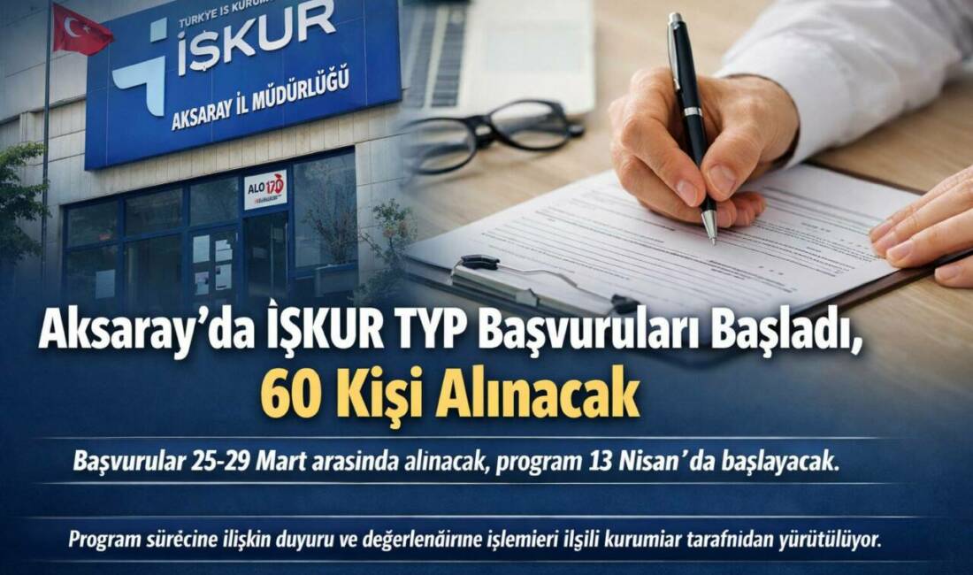 Aksaray’da Gençlik ve Spor yurtlarında görev alacak 60 kişilik TYP