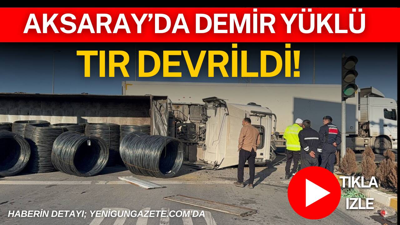 Aksaray’da Organize Kavşağı’nda meydana gelen kazada kavşağa hızlı girdiği iddia