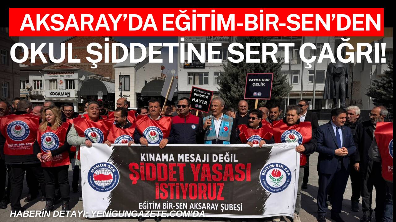 Eğitim-Bir-Sen Aksaray 1 No’lu Şube Başkanı Murat Görmez, İstanbul’da bir