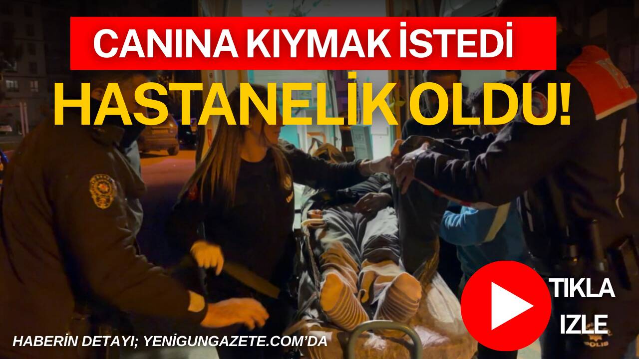 Aksaray Taşpazar Mahallesi’nde intihar girişiminde bulunan 35 yaşındaki şahıs, polis