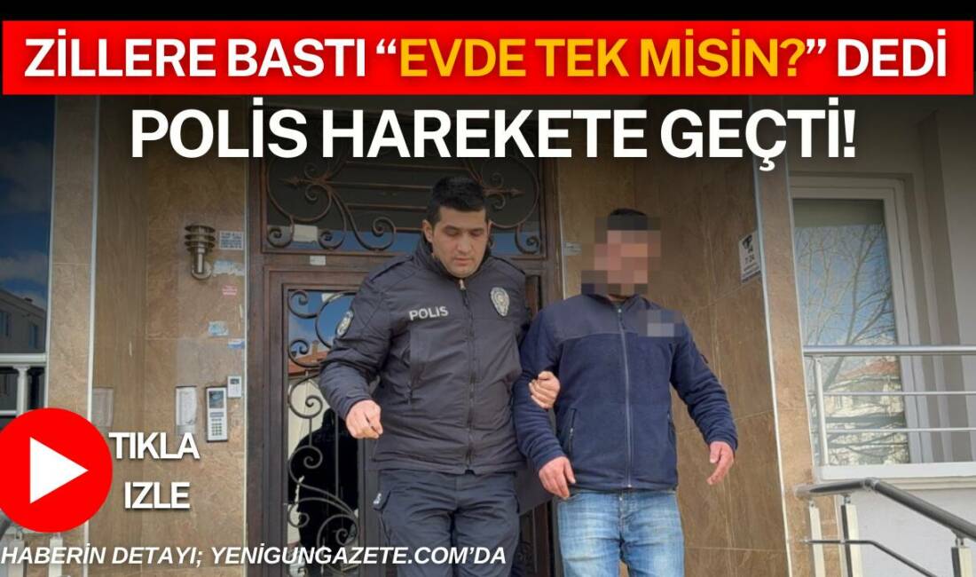Aksaray’da Paşacık Mahallesi 1649 Sokak’ta bir kişinin apartmana girerek dairelerin