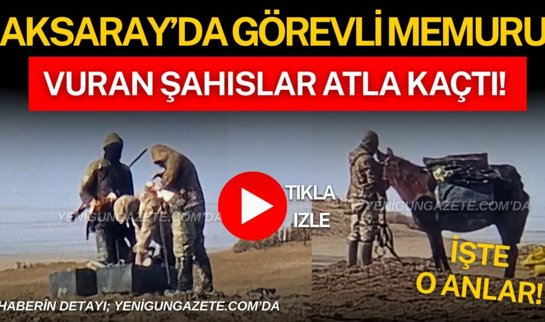 Aksaray Tuz Gölü’nde usulsüz avlanan iki şüpheli, görevlilere ve drona