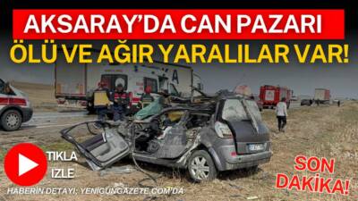 Aksaray-Nevşehir karayolunda meydana gelen trafik kazasında bir kişi hayatını kaybetti,
