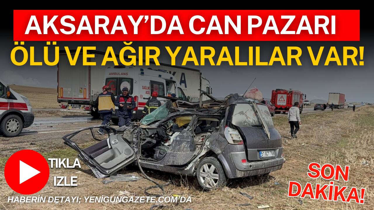 Aksaray-Nevşehir karayolunda meydana gelen trafik kazasında bir kişi hayatını kaybetti,