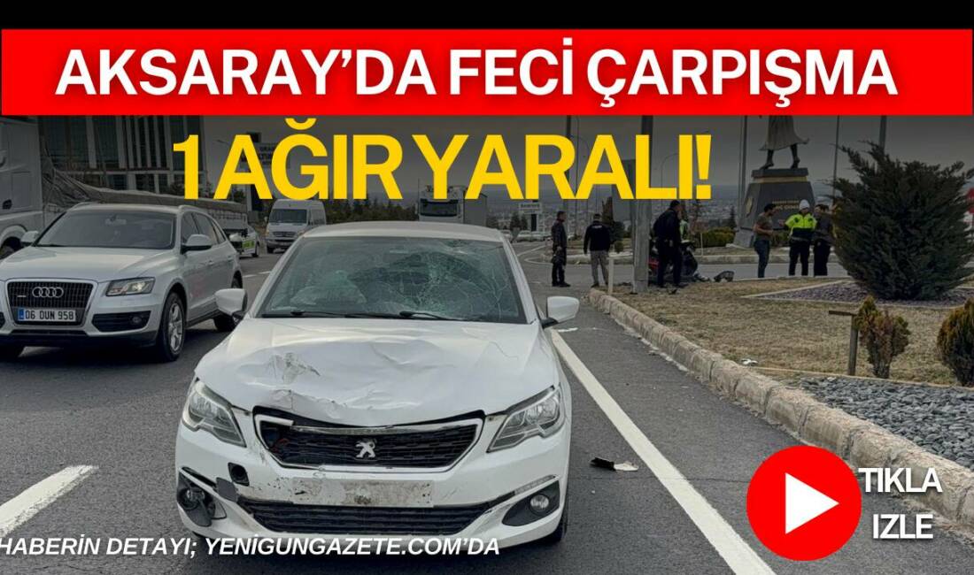 Aksaray-Nevşehir yolunda otomobil ile motosikletin çarpıştığı kazada 40 yaşındaki motosiklet