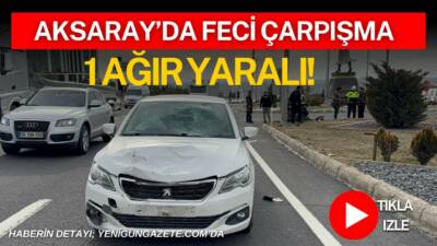 Aksaray-Nevşehir yolunda otomobil ile motosikletin çarpıştığı kazada 40 yaşındaki motosiklet