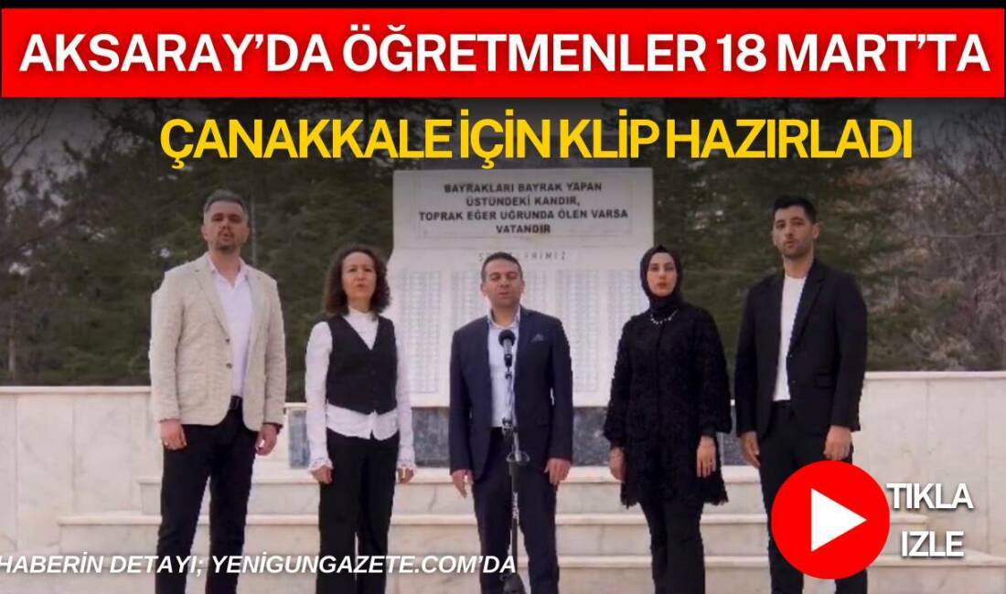 Mustafa Yazıcı Ortaokulu öğretmenleri, 18 Mart dolayısıyla yazdıkları eser ve