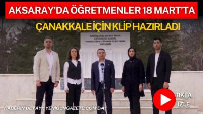Mustafa Yazıcı Ortaokulu öğretmenleri, 18 Mart dolayısıyla yazdıkları eser ve