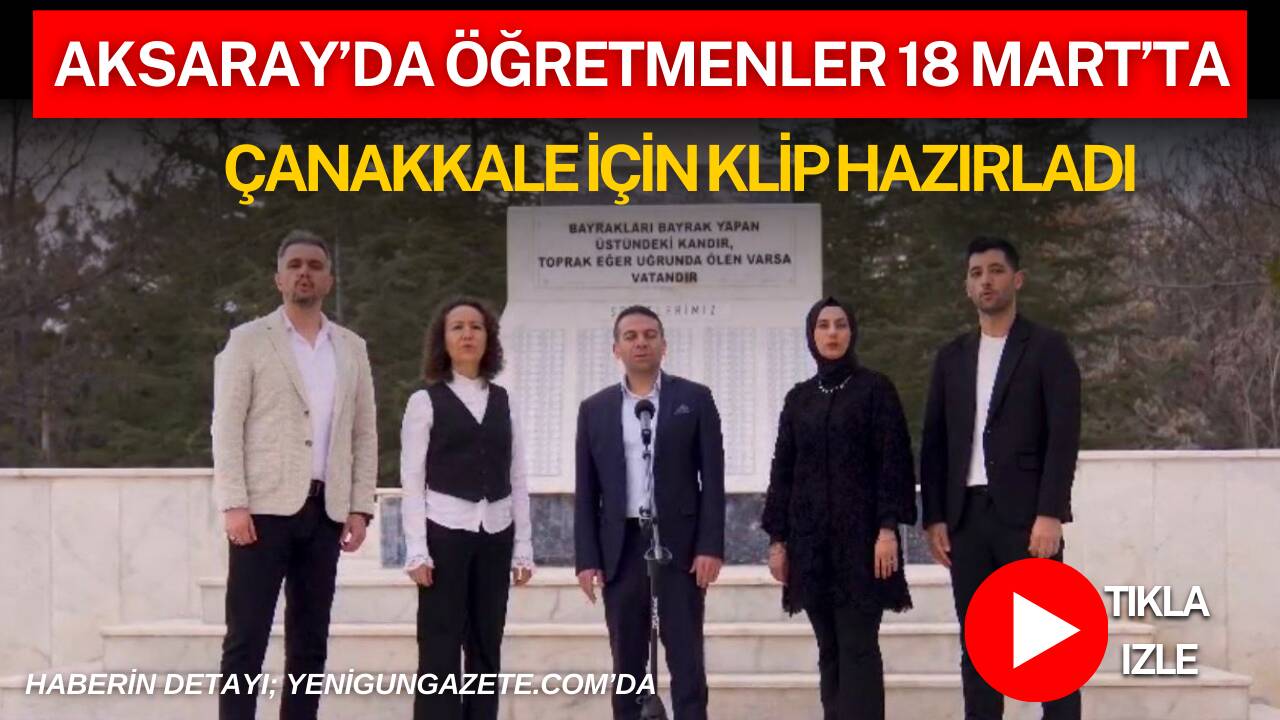 Mustafa Yazıcı Ortaokulu öğretmenleri, 18 Mart dolayısıyla yazdıkları eser ve