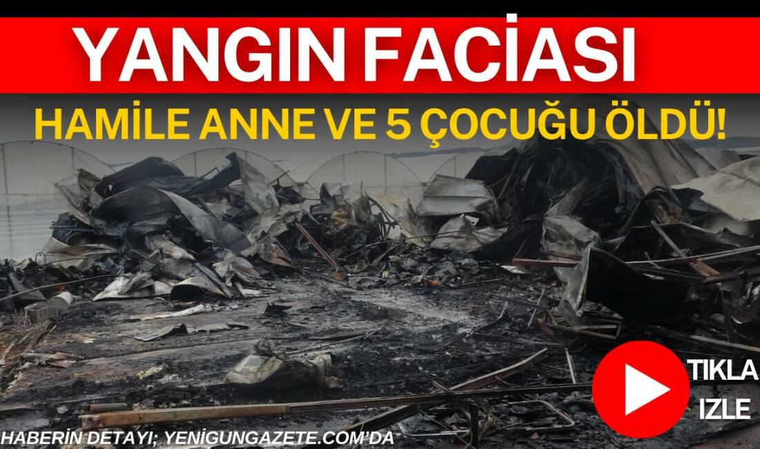 Antalya'nın Kepez ilçesinde gece saatlerinde çıkan yangında, yabancı uyruklu aynı