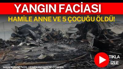 Antalya'nın Kepez ilçesinde gece saatlerinde çıkan yangında, yabancı uyruklu aynı