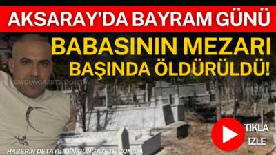 Ortaköy’e bağlı Oğuzlar Köyü’nde bayramın ilk günü mezarlıkta düzenlenen silahlı